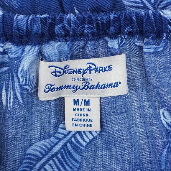 NEW Disney Parks X Tommy Bahama Mini Dress Size Medium Navy Blue Mickey Mouse - Picture 2 of 9